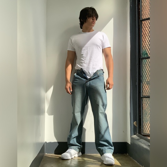 Men’s Def Jam Mid Blue Vintage Denim Pants - Picture 7 of 8